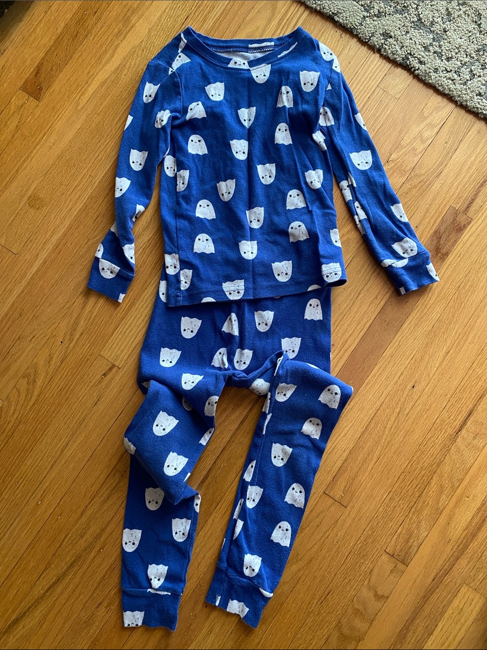 Old Navy Blue Ghost Kids Pajama Set